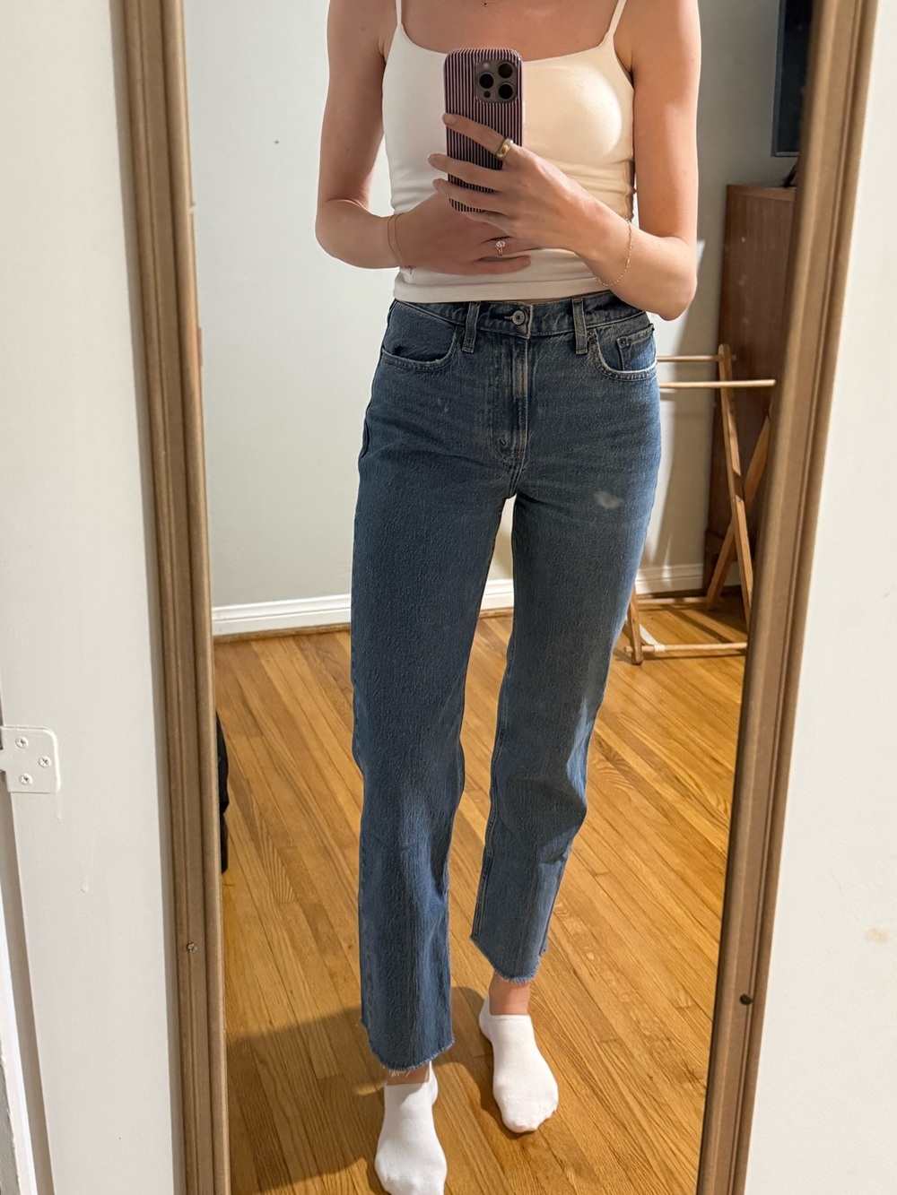 Abercrombie & Fitch the vintage Straight-Leg high rise Jeans
